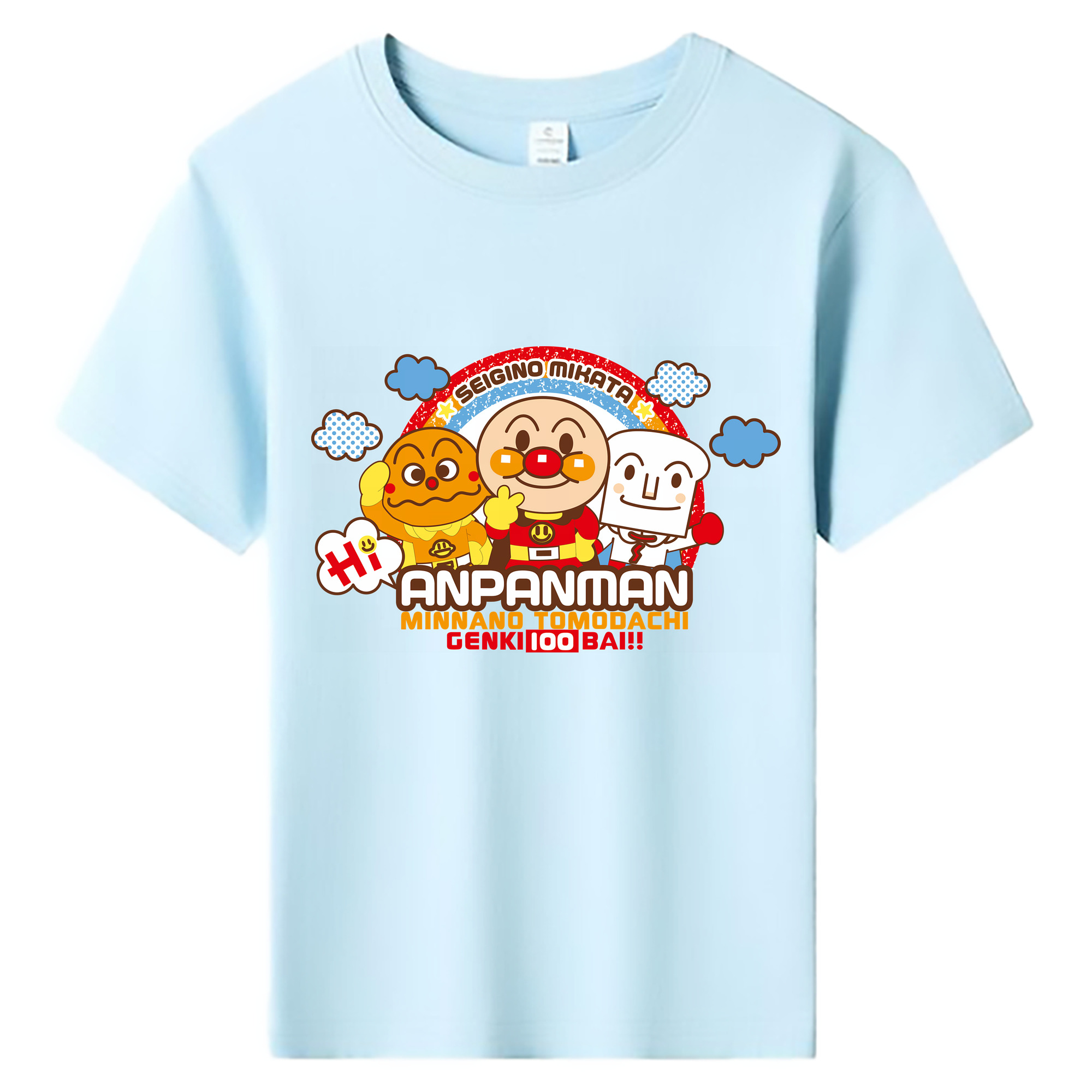（画像用） アンパンマン Anpanman 綿100％キッズTシャツ（フロントプリント）